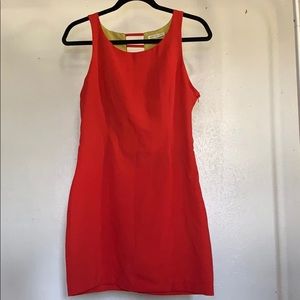 Red/orange dress